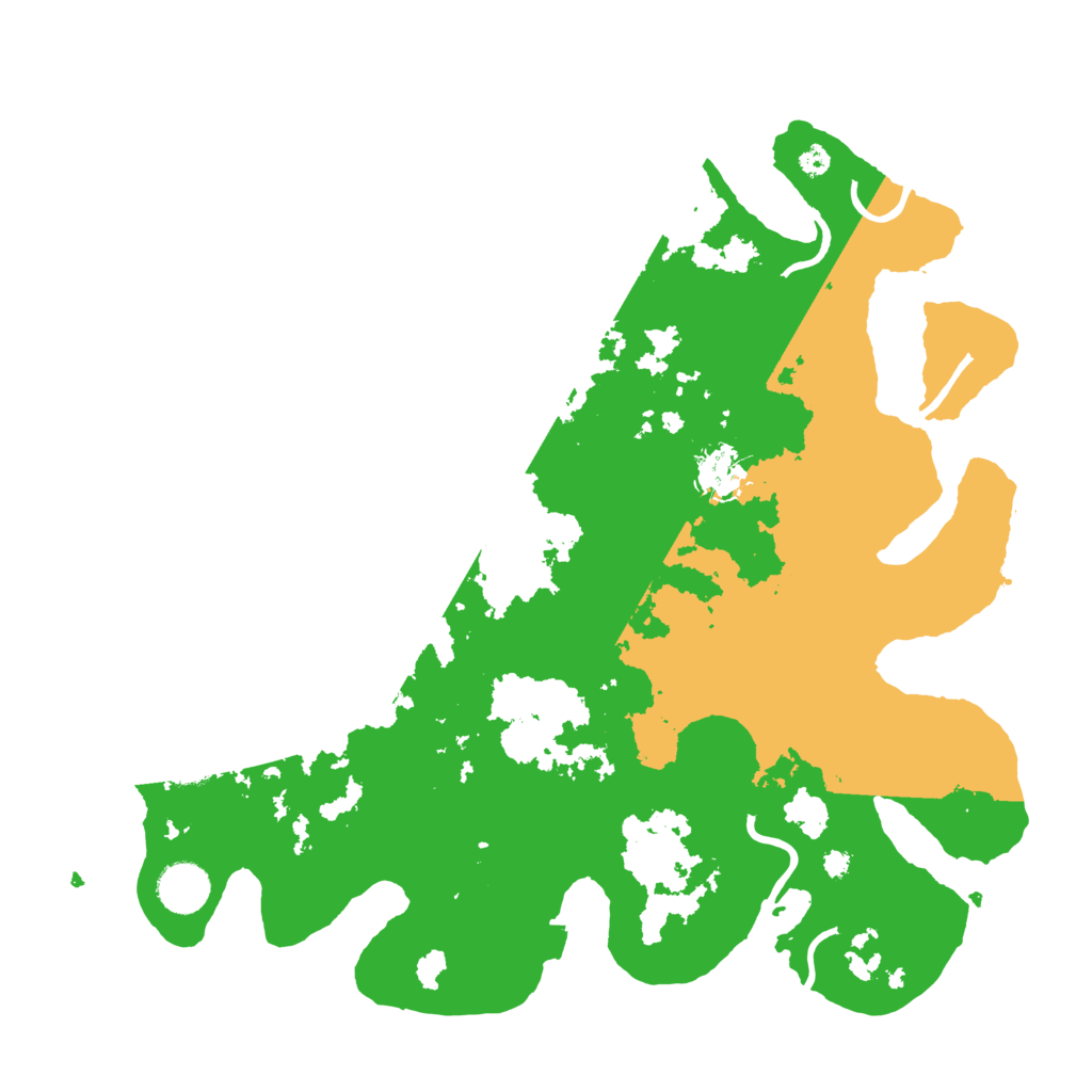 Biome Rust Map: Procedural Map, Size: 3700, Seed: 992429