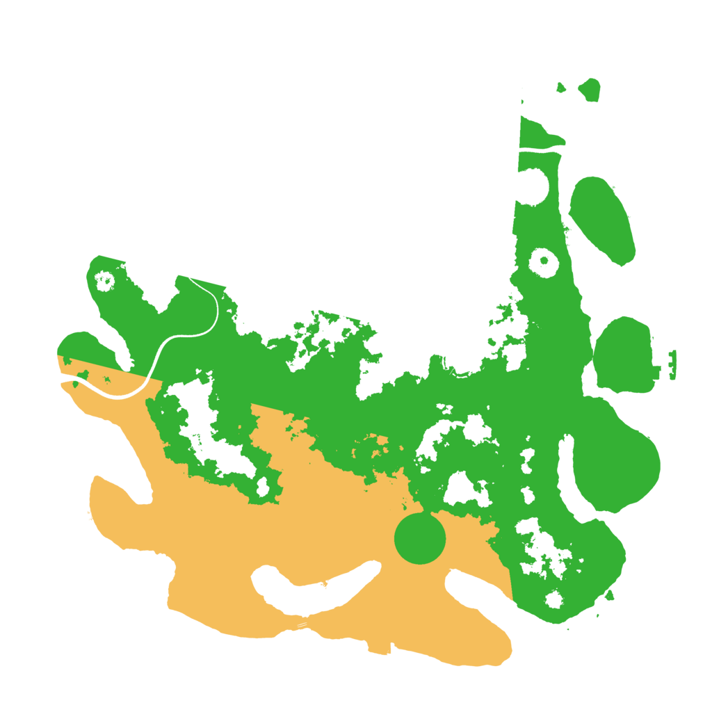 Biome Rust Map: Procedural Map, Size: 3650, Seed: 22299841