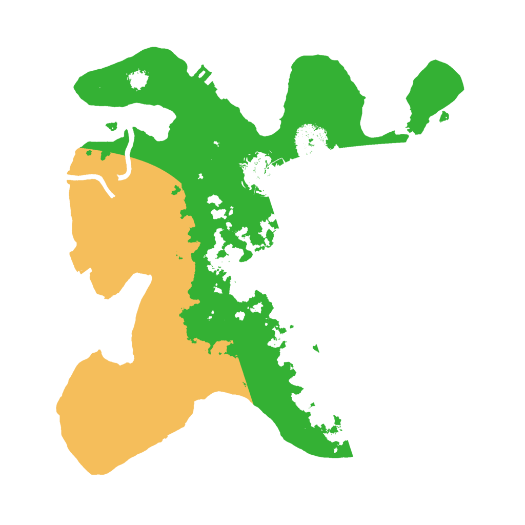 Biome Rust Map: Procedural Map, Size: 2500, Seed: 58314971