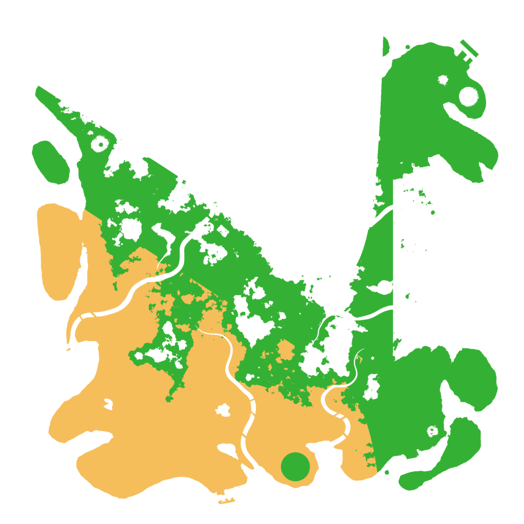 Biome Rust Map: Procedural Map, Size: 4800, Seed: 47539284