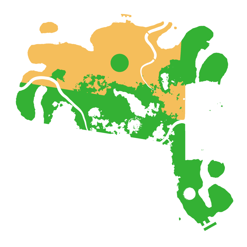 Biome Rust Map: Procedural Map, Size: 3600, Seed: 71737941