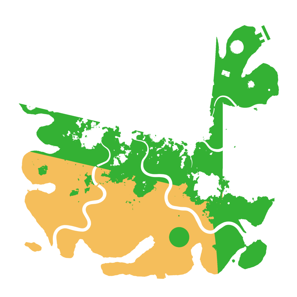 Biome Rust Map: Procedural Map, Size: 3900, Seed: 64029936