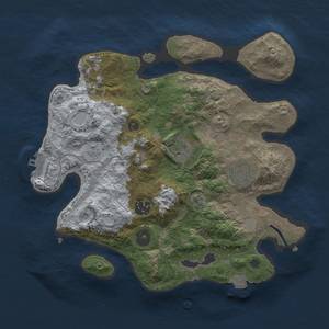 Thumbnail Rust Map: Procedural Map, Size: 3000, Seed: 275146, 10 Monuments