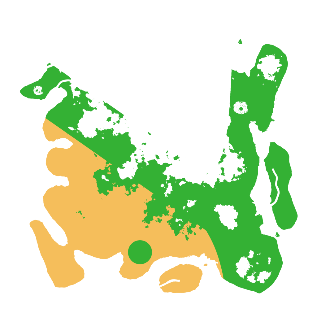Biome Rust Map: Procedural Map, Size: 3500, Seed: 51817518