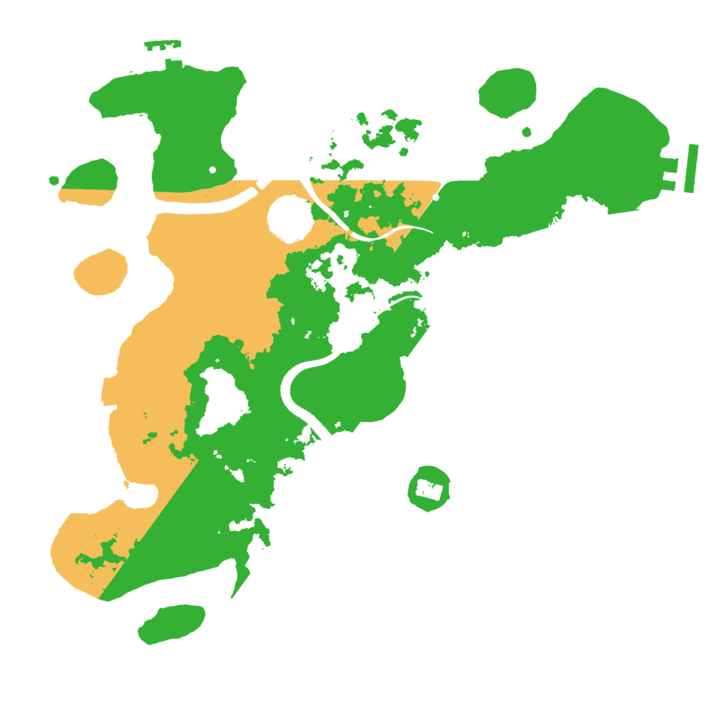 Biome Rust Map: Procedural Map, Size: 3000, Seed: 7012638