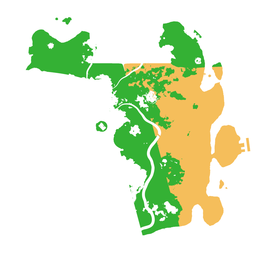 Biome Rust Map: Procedural Map, Size: 3800, Seed: 97577307