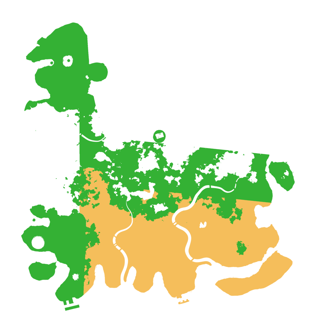 Biome Rust Map: Procedural Map, Size: 4400, Seed: 85827489