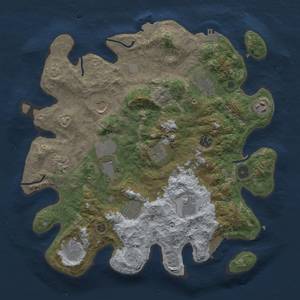 Thumbnail Rust Map: Procedural Map, Size: 3700, Seed: 257397806, 19 Monuments