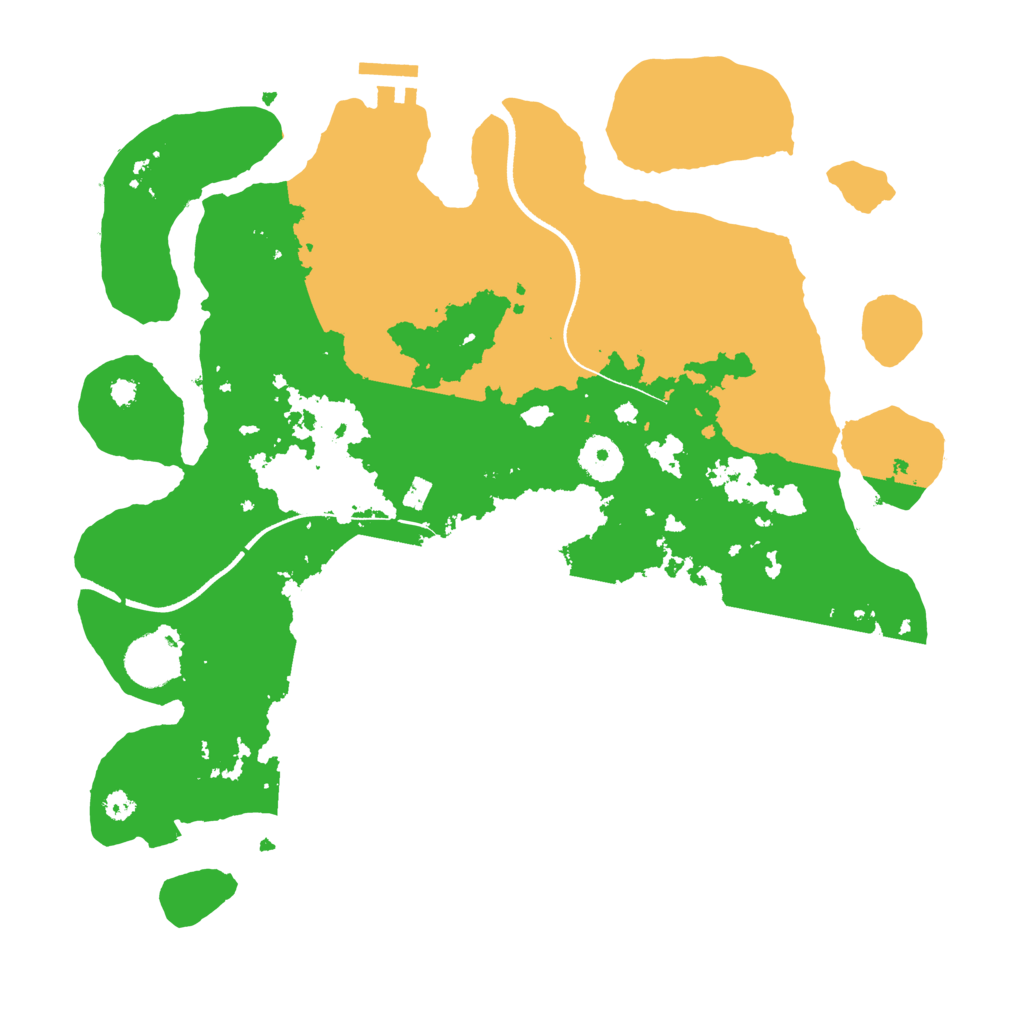 Biome Rust Map: Procedural Map, Size: 3500, Seed: 9885322