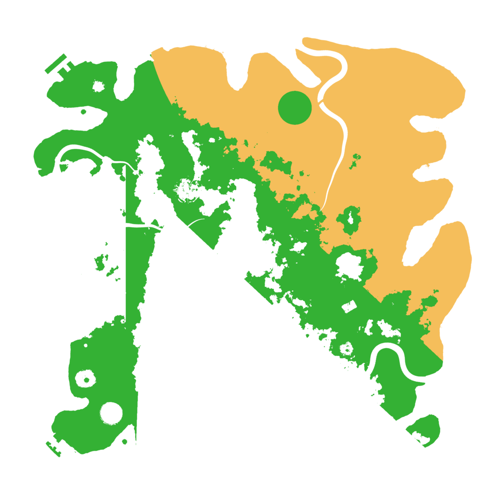 Biome Rust Map: Procedural Map, Size: 3950, Seed: 74546456