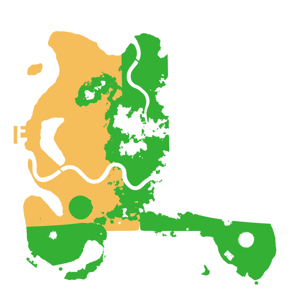 Biome Rust Map: Procedural Map, Size: 3500, Seed: 1020241464