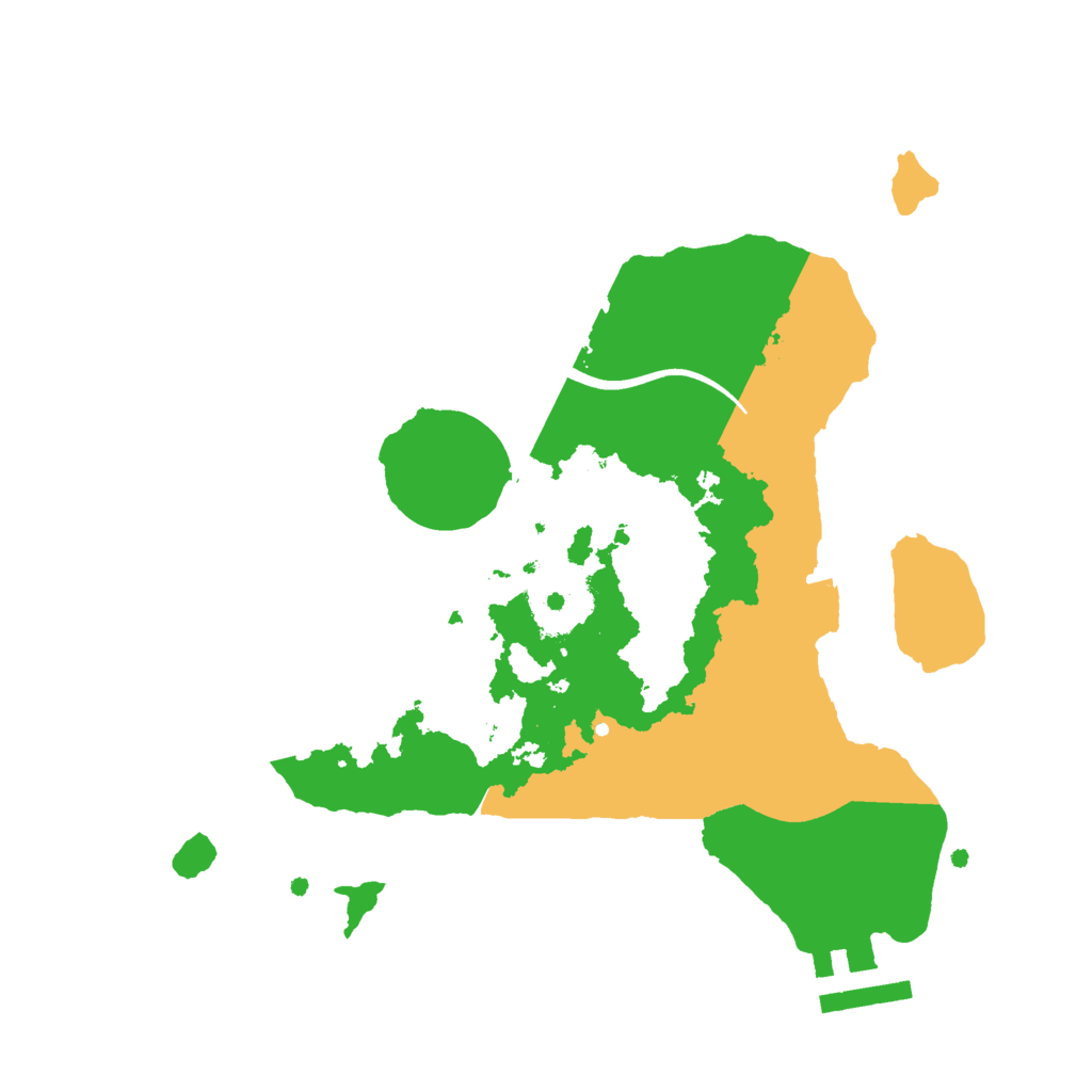 Biome Rust Map: Procedural Map, Size: 2400, Seed: 1761100689