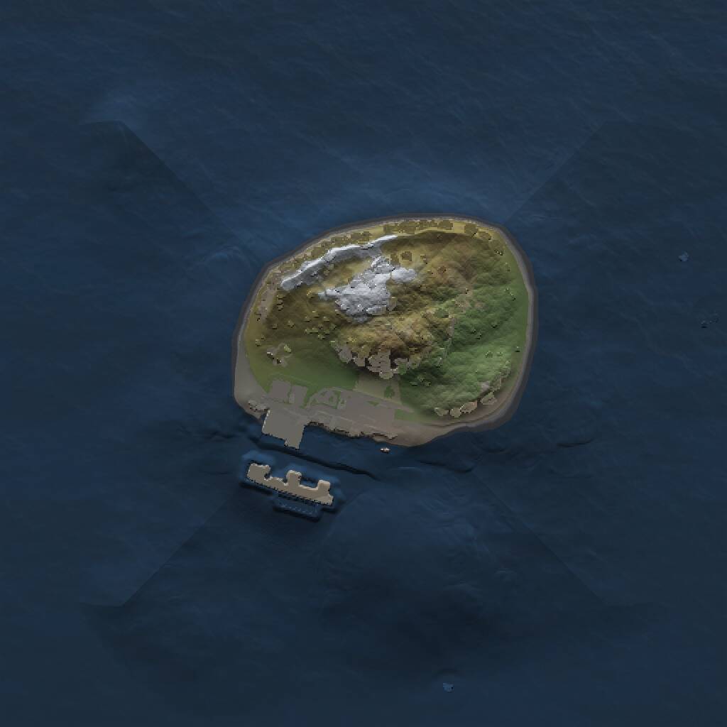 Rust Map: Procedural Map, Size: 1250, Seed: 634641915, 2 Monuments