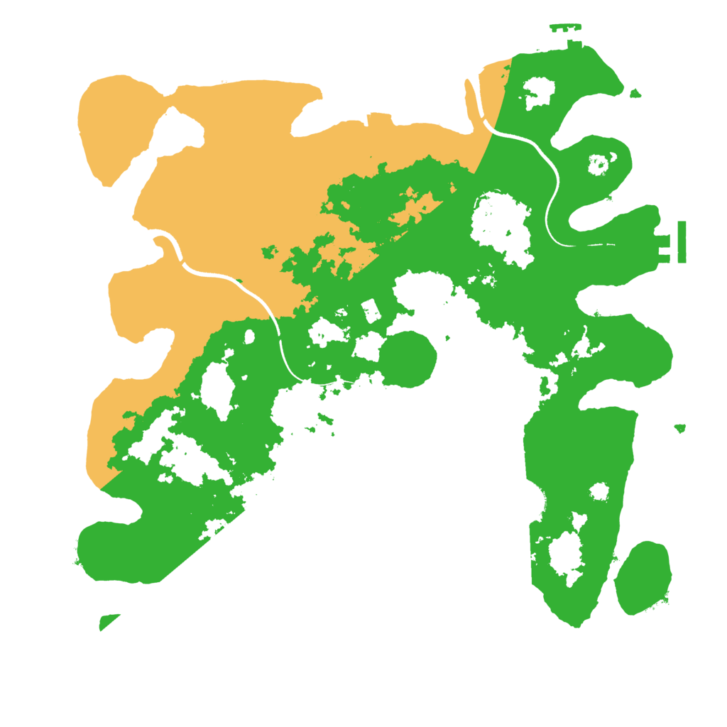 Biome Rust Map: Procedural Map, Size: 3500, Seed: 1069500420