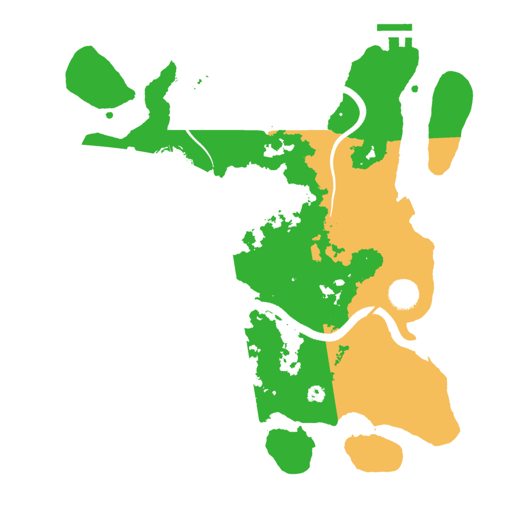 Biome Rust Map: Procedural Map, Size: 3000, Seed: 1275843