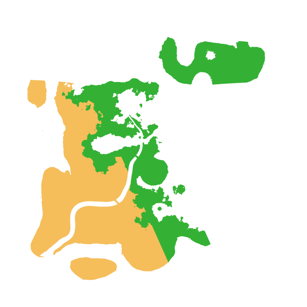 Biome Rust Map: Procedural Map, Size: 3000, Seed: 222989387