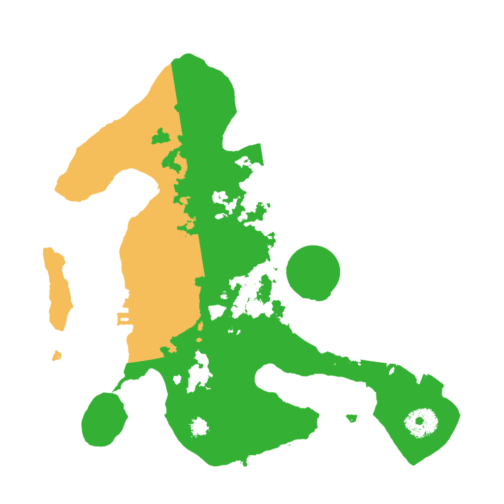 Biome Rust Map: Procedural Map, Size: 2500, Seed: 68