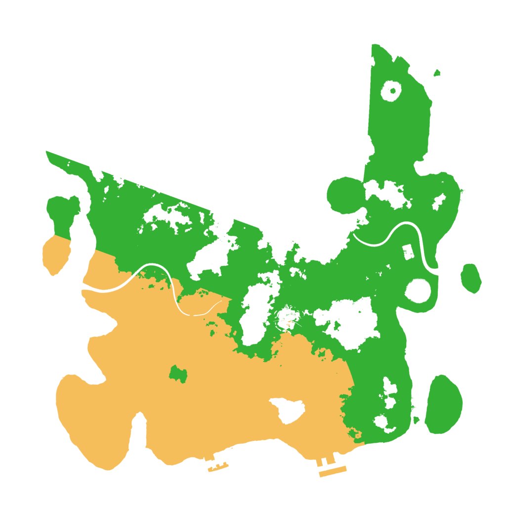 Biome Rust Map: Procedural Map, Size: 3700, Seed: 632785920
