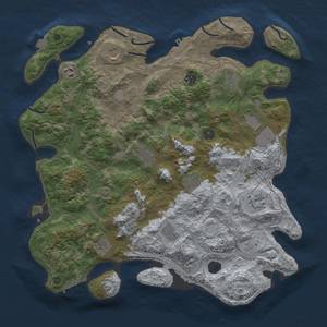 Thumbnail Rust Map: Procedural Map, Size: 4250, Seed: 1264804569, 19 Monuments