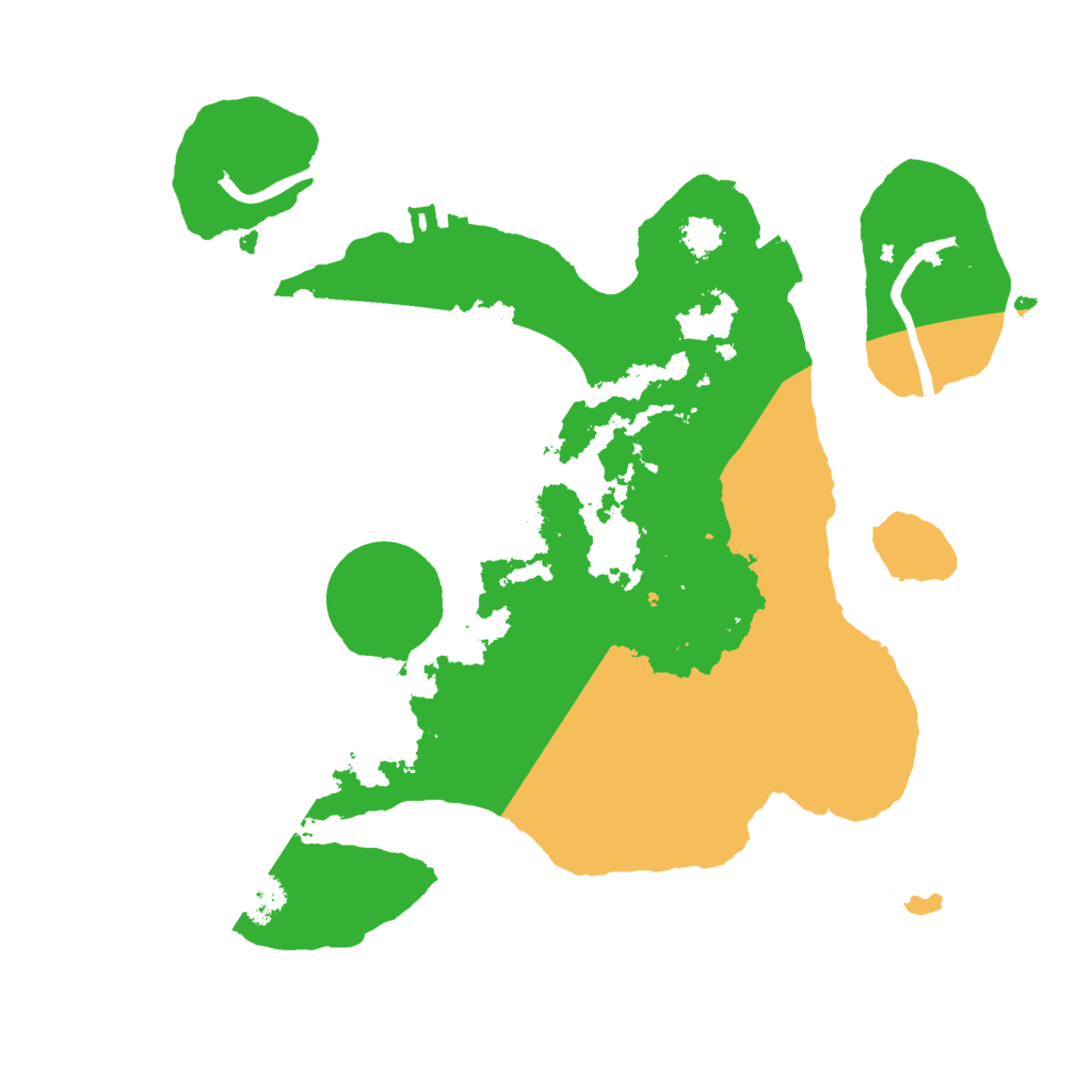 Biome Rust Map: Procedural Map, Size: 2500, Seed: 302115210