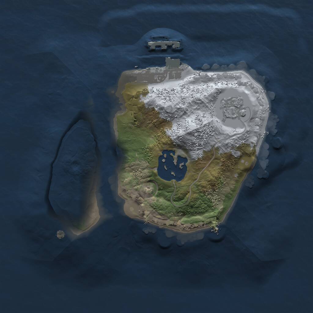 Rust Map: Procedural Map, Size: 1524, Seed: 264720676, 4 Monuments