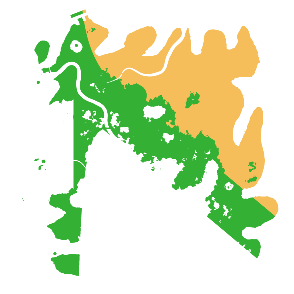 Biome Rust Map: Procedural Map, Size: 3700, Seed: 1106785677