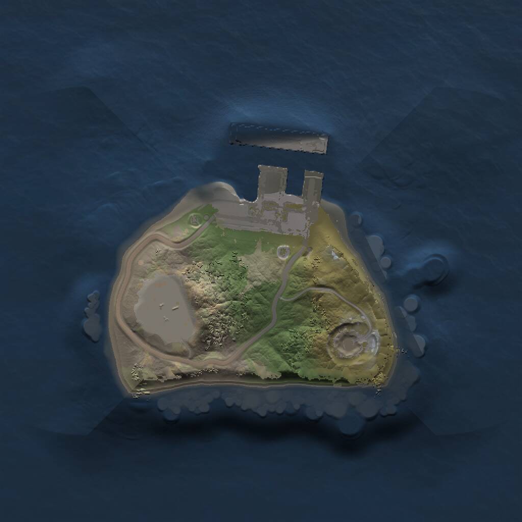 Rust Map: Procedural Map, Size: 1086, Seed: 1447682655, 2 Monuments