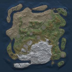 Thumbnail Rust Map: Procedural Map, Size: 4250, Seed: 1116381762, 19 Monuments