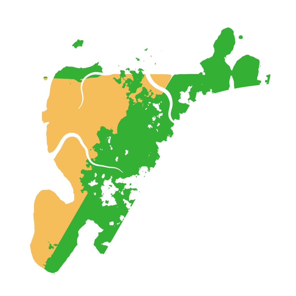 Biome Rust Map: Procedural Map, Size: 3000, Seed: 1496417678