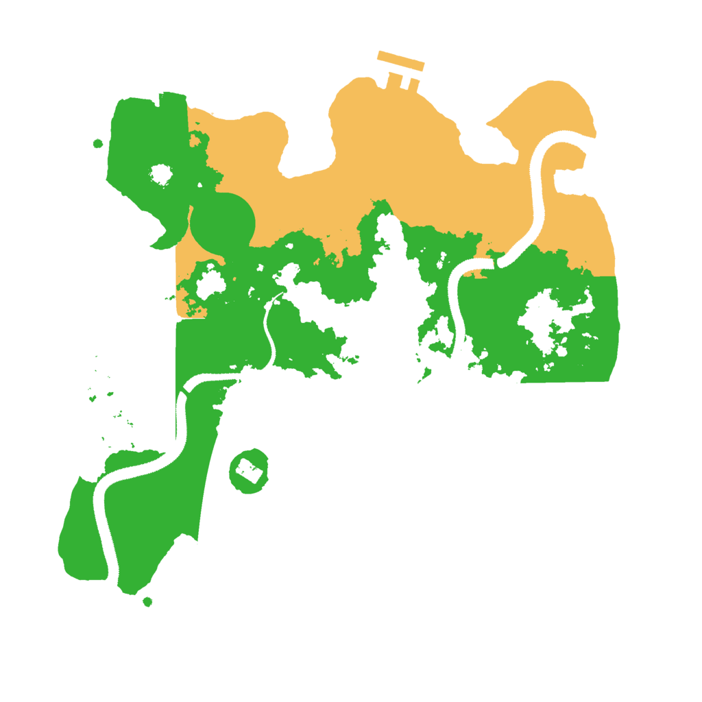 Biome Rust Map: Procedural Map, Size: 3000, Seed: 735612926