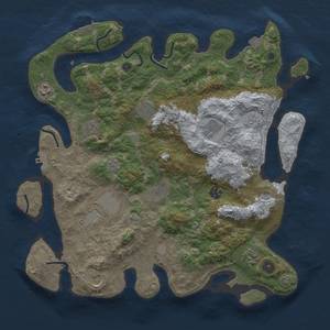 Thumbnail Rust Map: Procedural Map, Size: 4000, Seed: 829898832, 18 Monuments