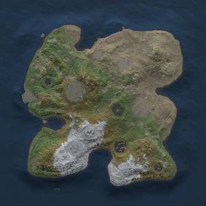 Thumbnail Rust Map: Procedural Map, Size: 2500, Seed: 649547735, 10 Monuments