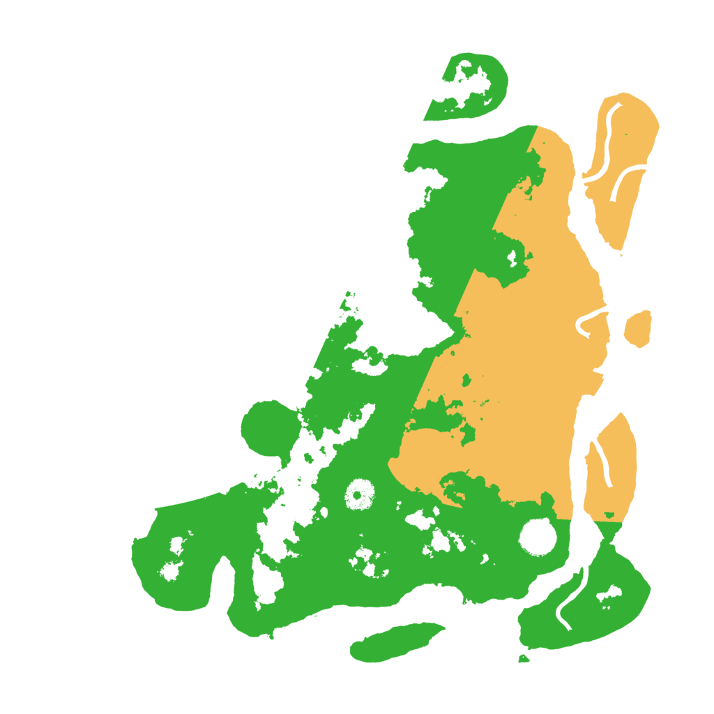 Biome Rust Map: Procedural Map, Size: 3500, Seed: 871280794