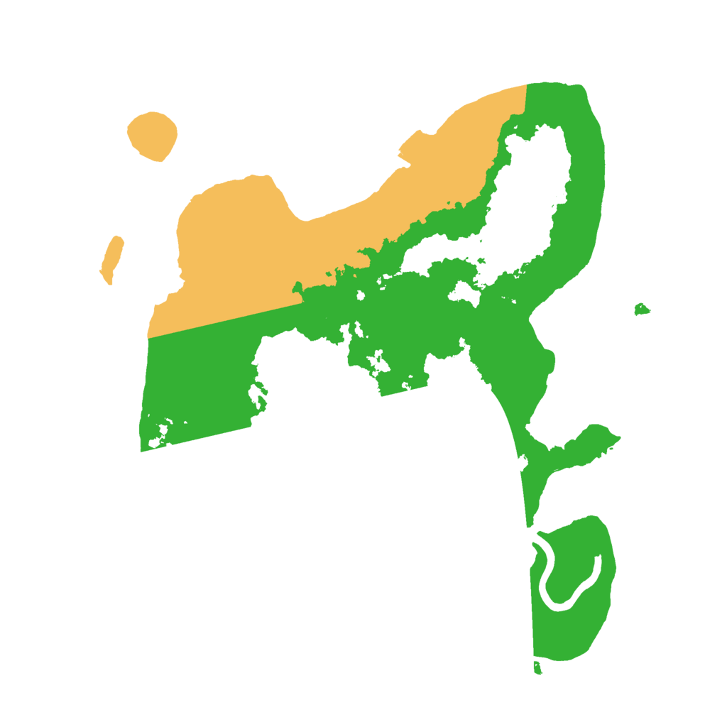 Biome Rust Map: Procedural Map, Size: 2500, Seed: 13797164