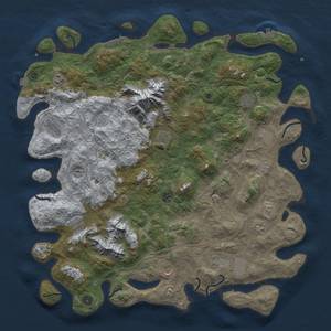 Thumbnail Rust Map: Procedural Map, Size: 5000, Seed: 119630589, 19 Monuments