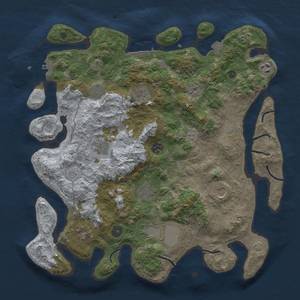 Thumbnail Rust Map: Procedural Map, Size: 4000, Seed: 1293036163, 18 Monuments