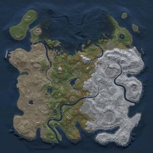 Thumbnail Rust Map: Procedural Map, Size: 4250, Seed: 1128474450, 15 Monuments