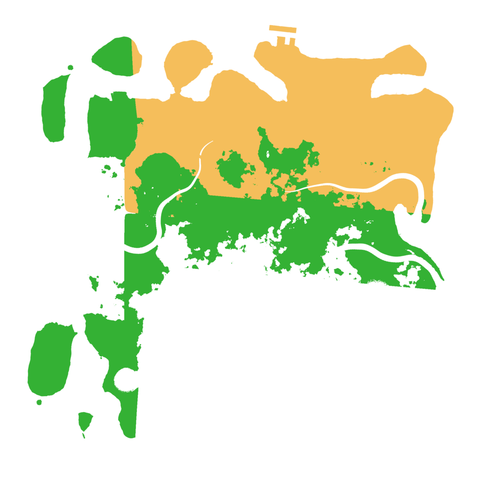 Biome Rust Map: Procedural Map, Size: 3700, Seed: 528