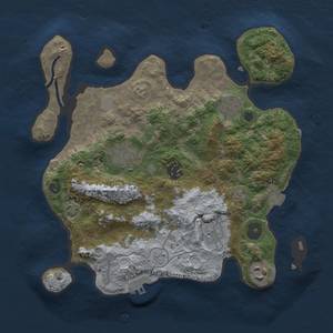 Thumbnail Rust Map: Procedural Map, Size: 3000, Seed: 1780134926, 11 Monuments