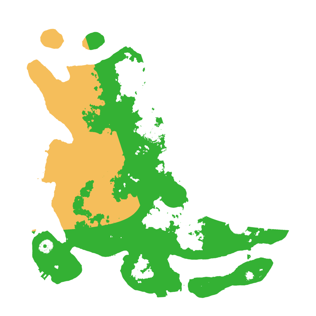 Biome Rust Map: Procedural Map, Size: 3499, Seed: 1291631455