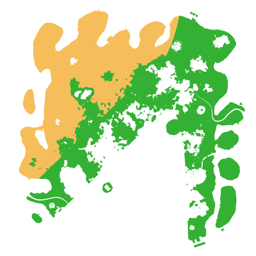 Biome Rust Map: Procedural Map, Size: 4500, Seed: 792391029