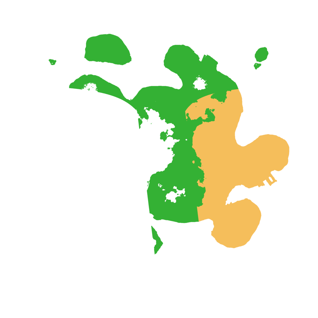 Biome Rust Map: Procedural Map, Size: 2300, Seed: 654978