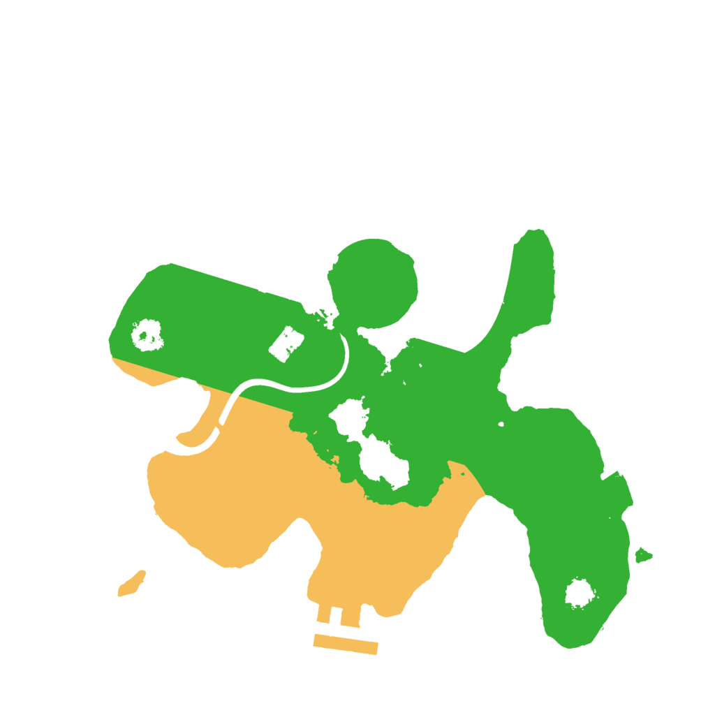 Biome Rust Map: Procedural Map, Size: 2250, Seed: 9833