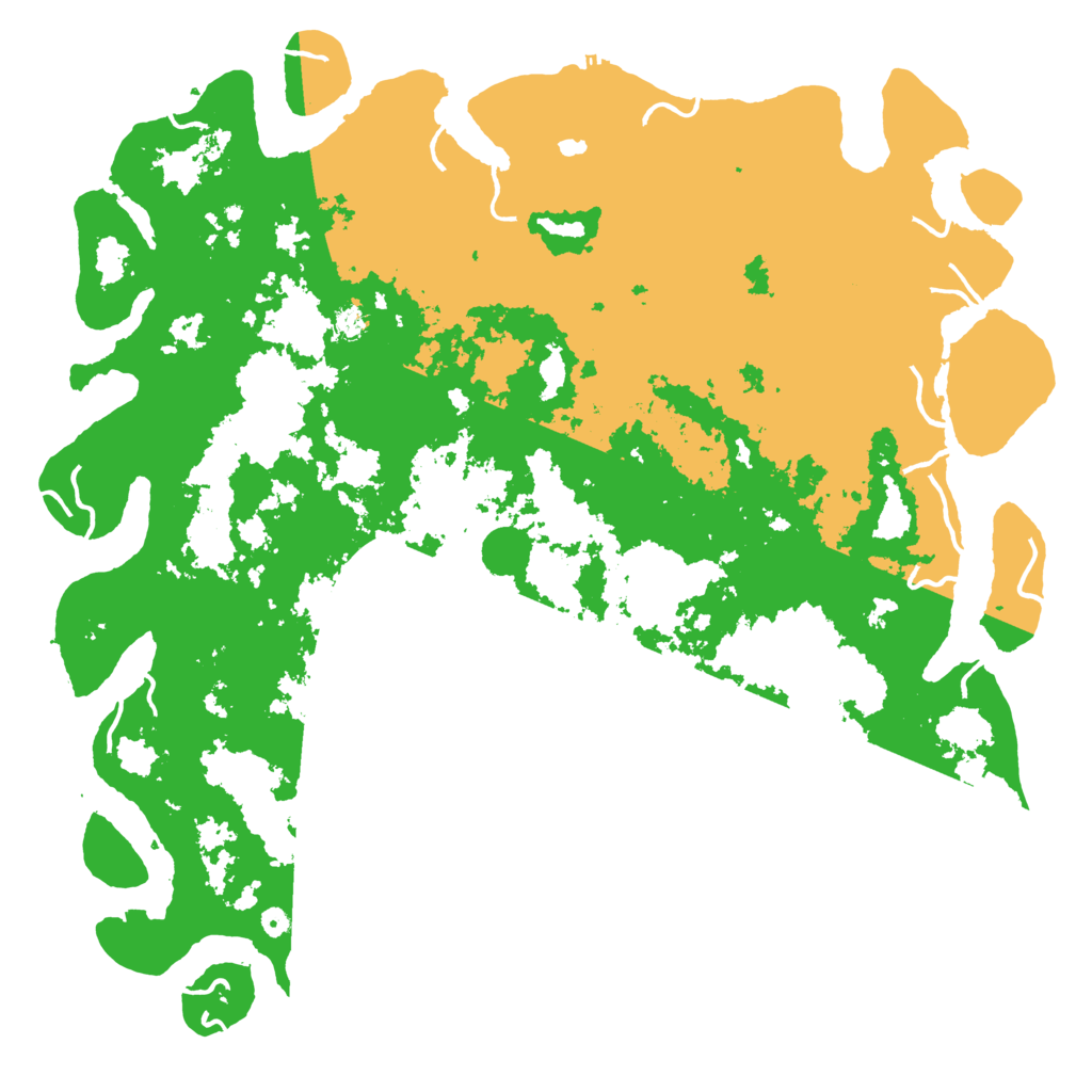 Biome Rust Map: Procedural Map, Size: 6000, Seed: 32619