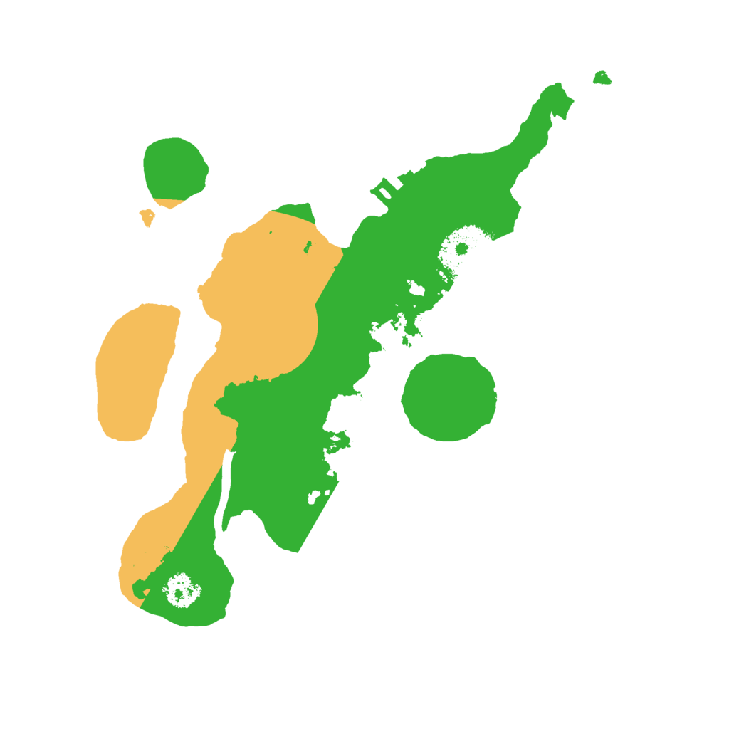 Biome Rust Map: Procedural Map, Size: 2200, Seed: 6397