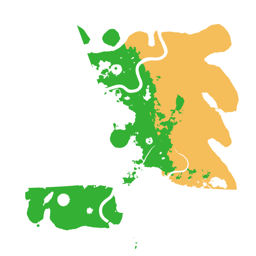 Biome Rust Map: Procedural Map, Size: 3650, Seed: 13511875