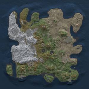 Thumbnail Rust Map: Procedural Map, Size: 3500, Seed: 662484874, 18 Monuments