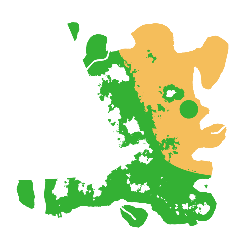 Biome Rust Map: Procedural Map, Size: 3500, Seed: 662484874