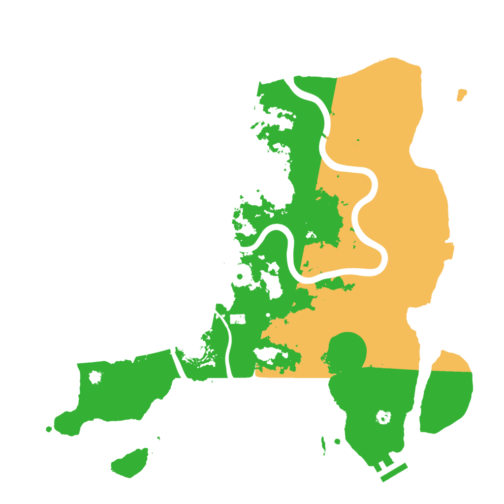 Biome Rust Map: Procedural Map, Size: 3500, Seed: 148570629