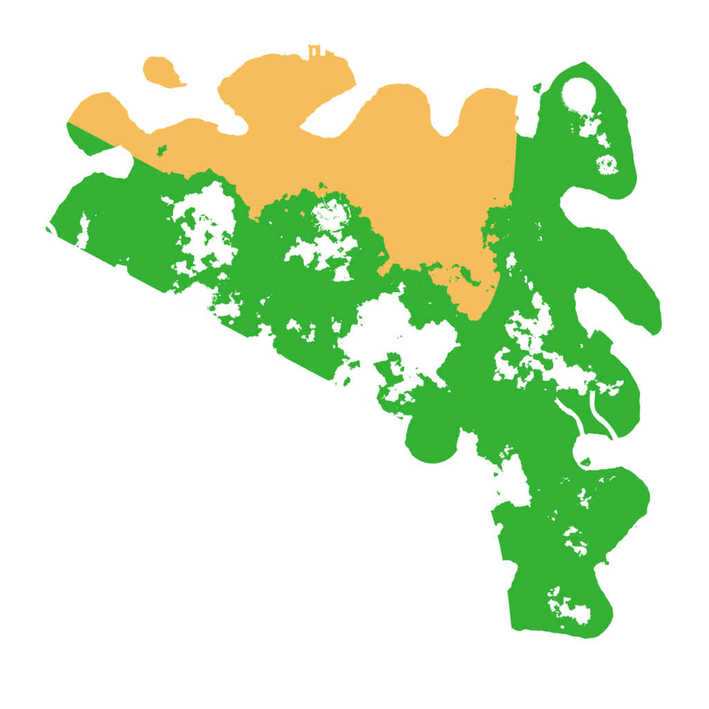 Biome Rust Map: Procedural Map, Size: 3650, Seed: 6127538